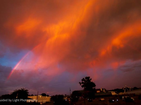 Fiery Sunset Rainbow